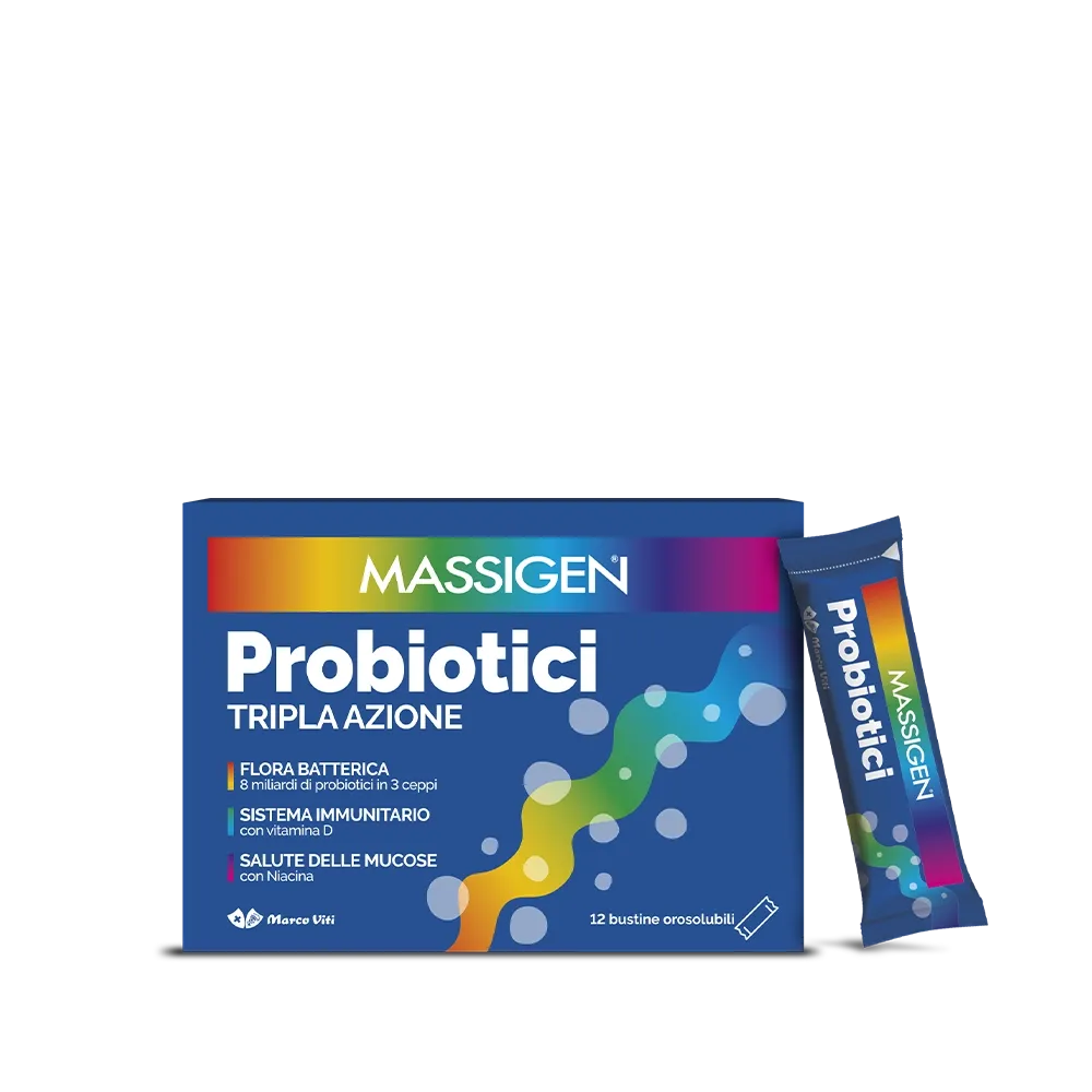 Massigen Probiotici Tripla Azione bustine orosolubili