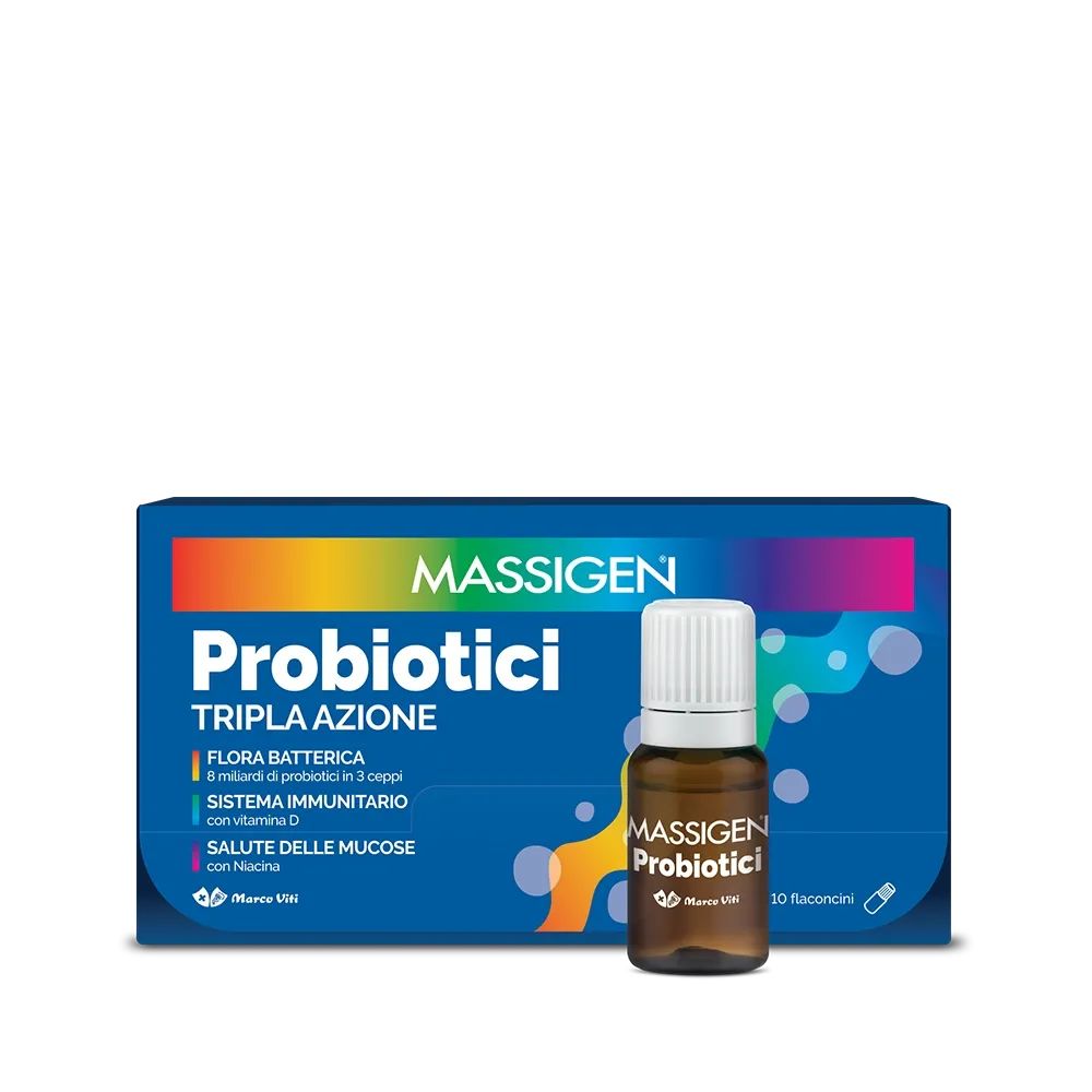 Massigen Probiotici Tripla Azione 10 flaconcini